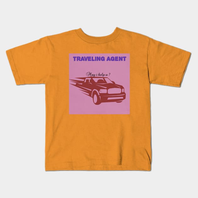 Traveling Agent Kids T-Shirt by Rivas Teepub Store